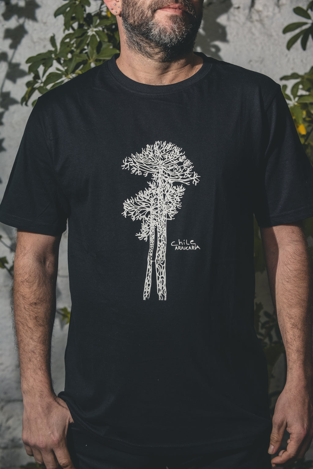 Polera Araucaria Chile – diseño inspirado en el árbol sagrado del sur