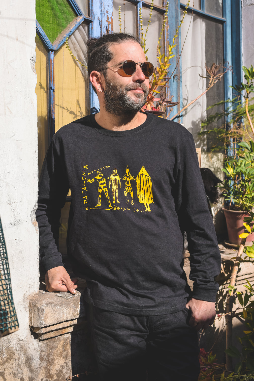 Polera manga larga “Selk’nam – Patagonia Chile”